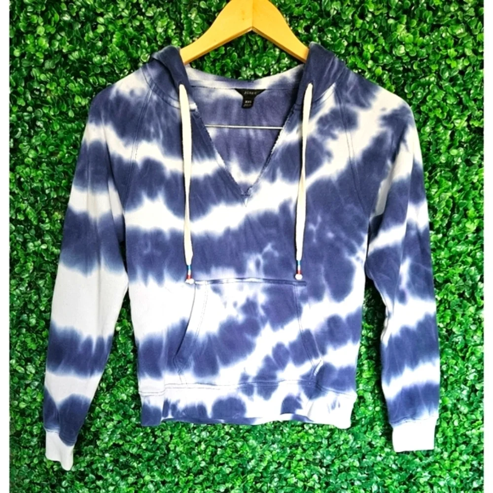 J.Crew Women's tie-dye hooded sweatshirt